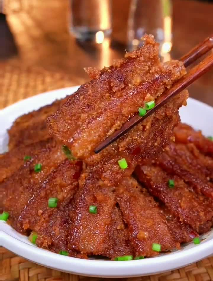 一年四季都爱吃的粉蒸肉,原来做法这么简单!