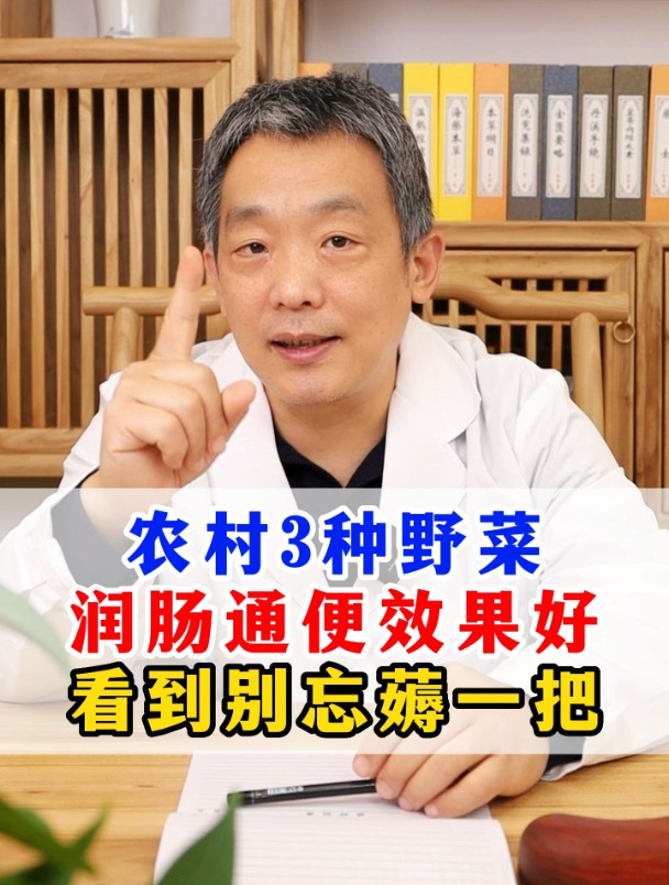农村3种野菜,润肠通便效果好!看到别忘薅一把