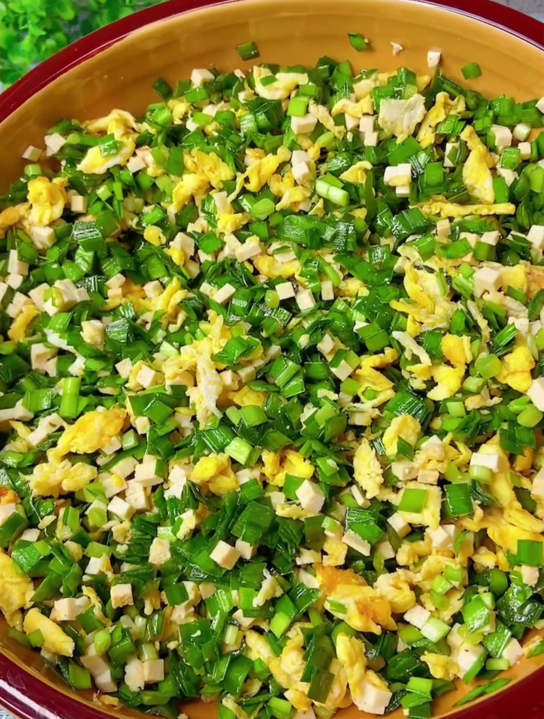 韭菜豆腐鸡蛋包太香了