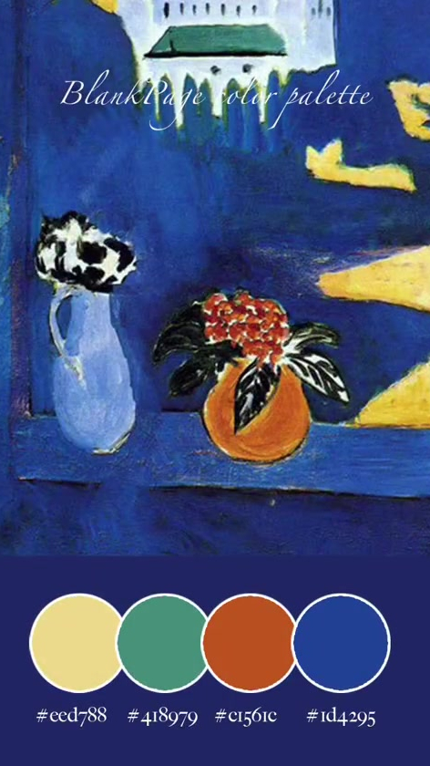 野兽派配色丙烯装饰画