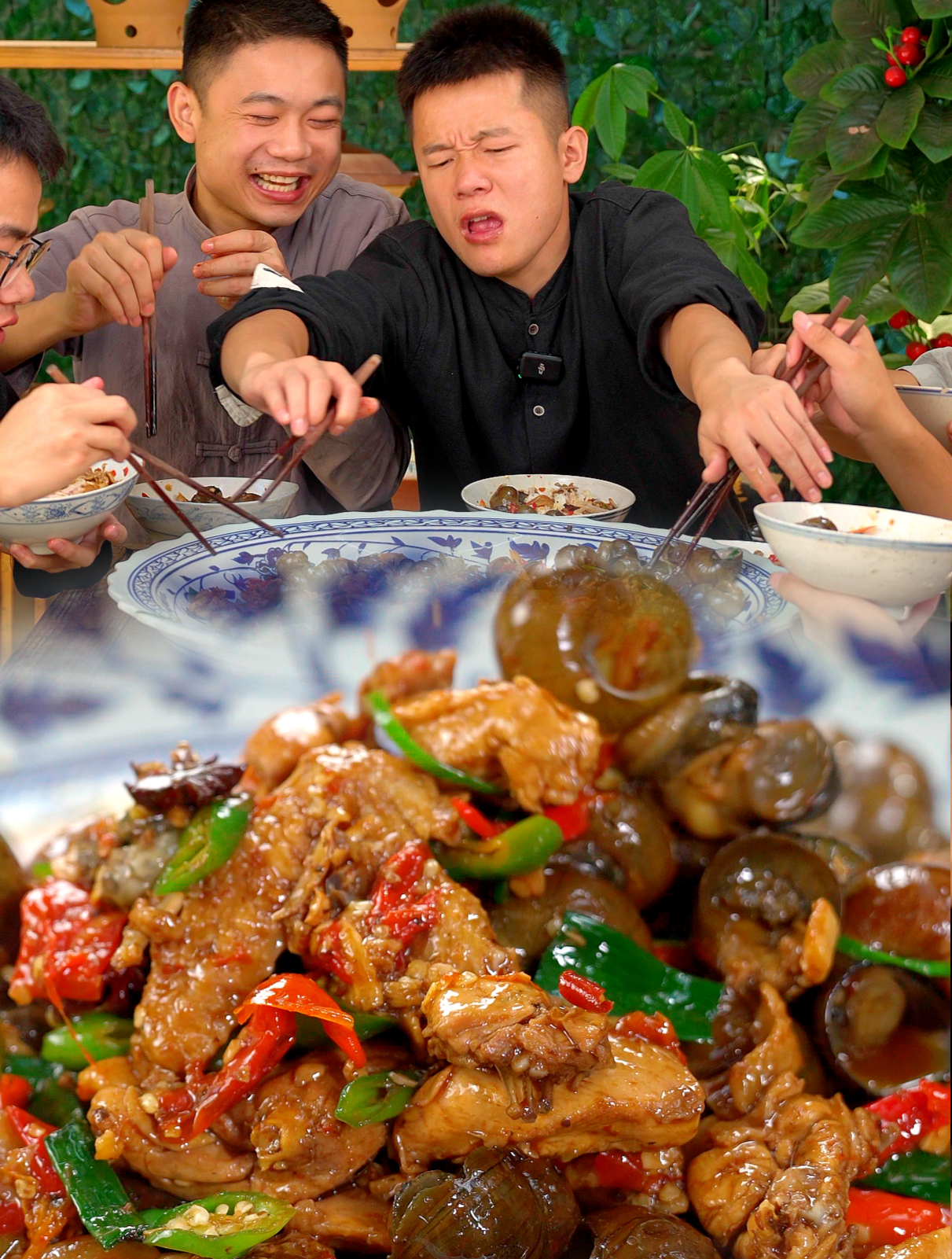 乡下没人要的大田螺焖鸡焖鸭焖猪蹄那可是城里吃不到的美味