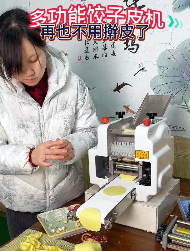 小型饺子皮机,可做饺子皮,馄饨皮,小笼包皮,面条,好用方便