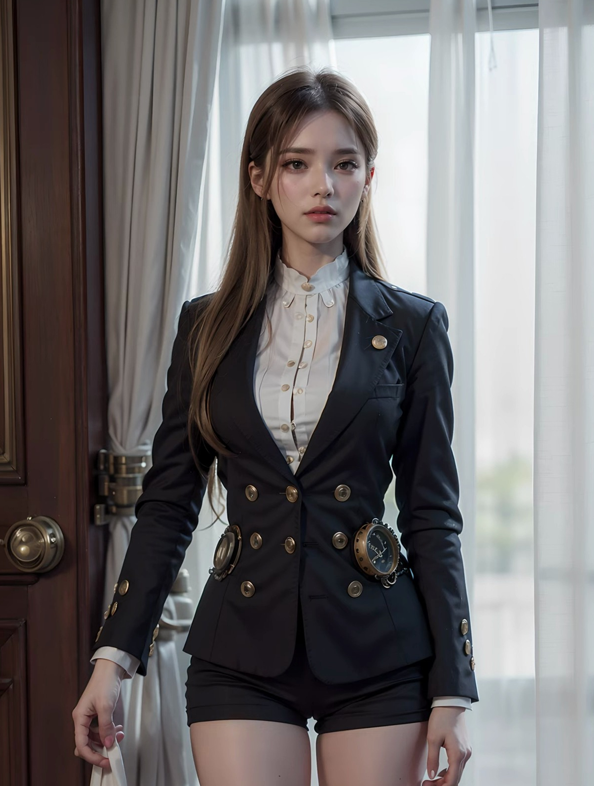 蒸汽朋克 美女制服02