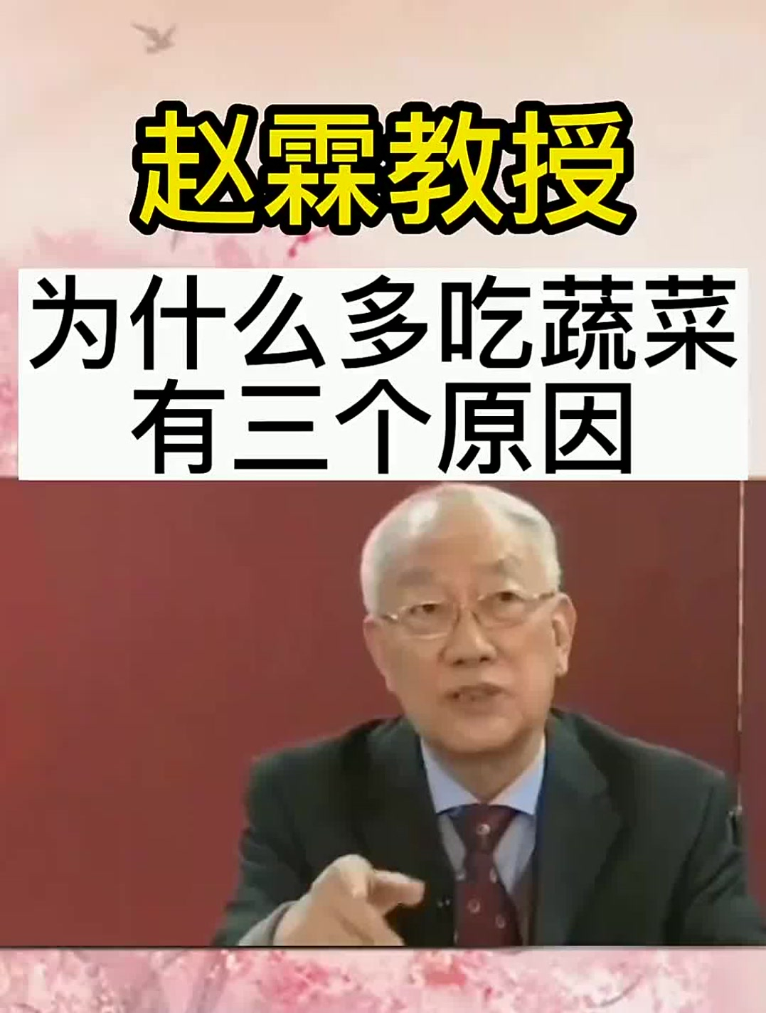赵霖教授:多吃蔬菜的好处,你知道有哪些吗?