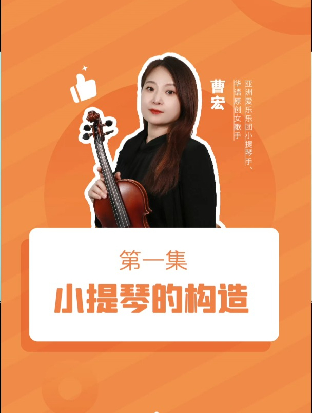 专业音乐老师讲解小提琴的构造