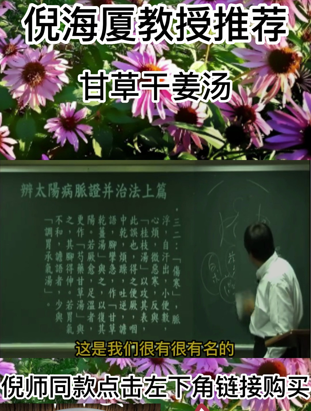倪教授:甘草干姜汤有温肺暖胃的功效