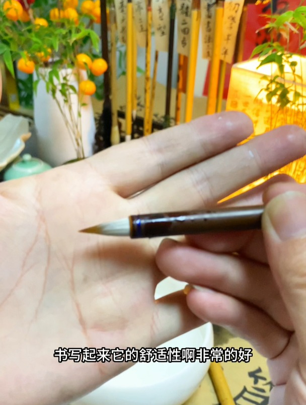 不要以为毛笔只有羊毛可以做,鸡毛也可以做毛笔你们知道吗?