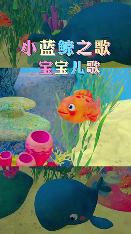 可爱的小蓝鲸鱼,早教儿歌