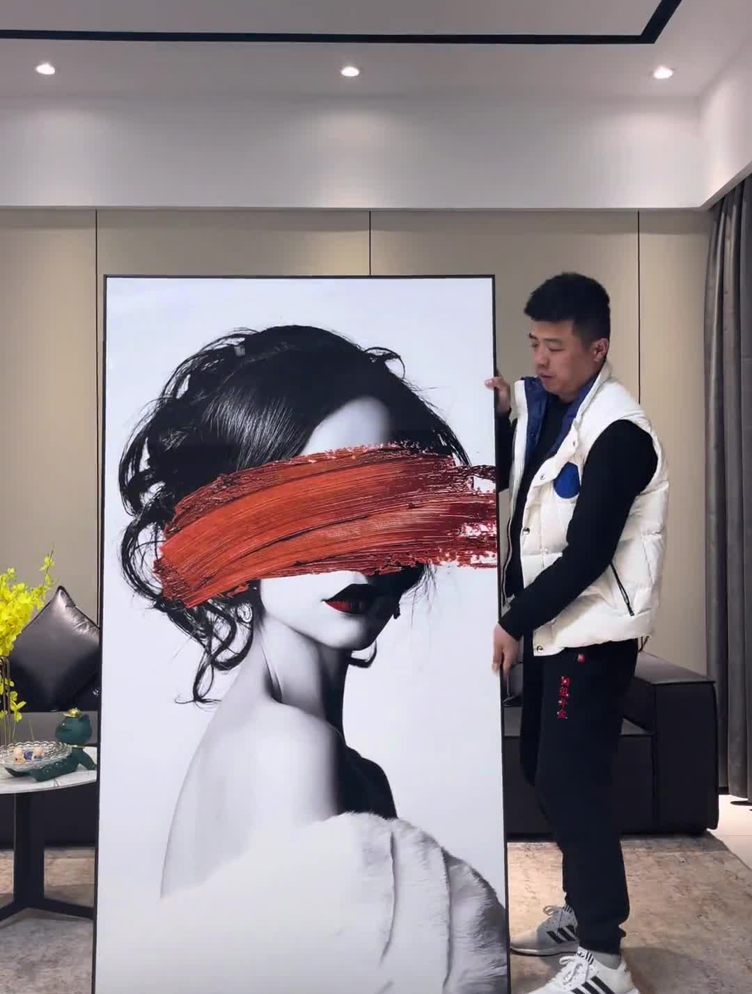 黑白灰简约风格装饰画