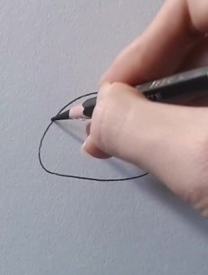 狗头报名素描画画简笔画狗头手绘抖音年度艺术推广评选