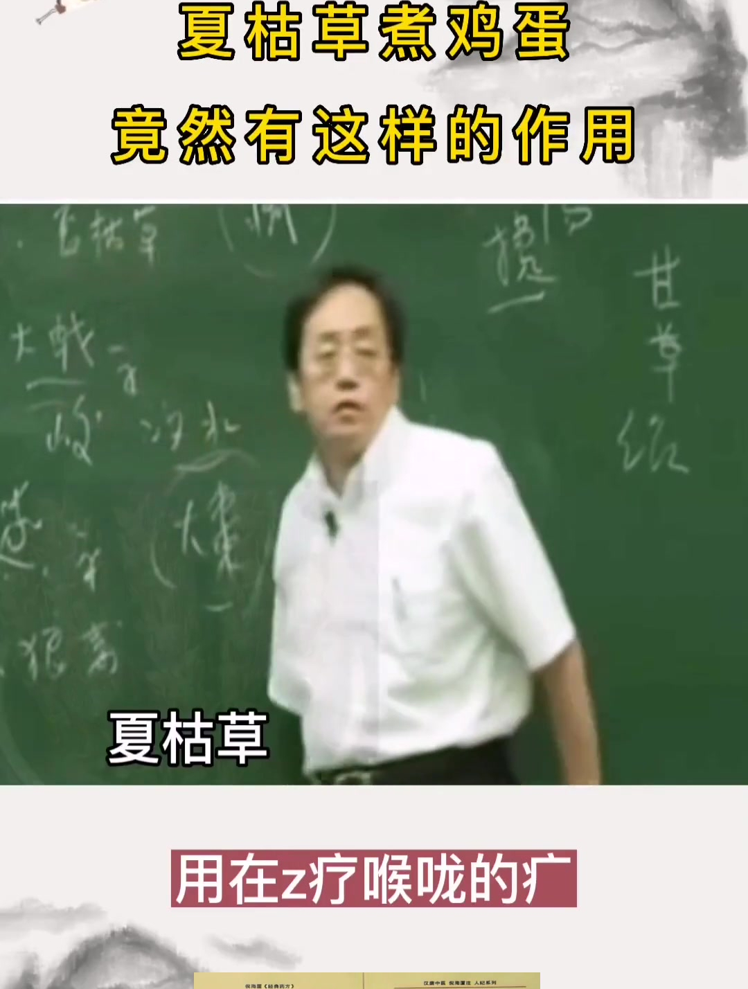 中医鬼才倪海厦:夏枯草煮鸡蛋,多年的痰一下子就不见了!