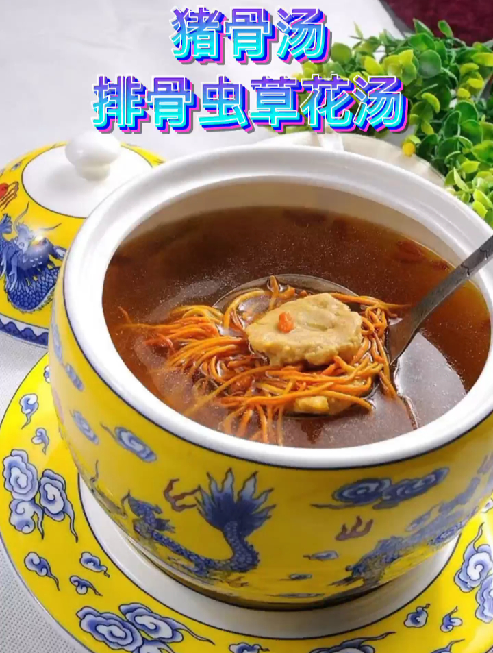 主厨大师秘制浓汤宝猪骨汤排骨虫草花汤