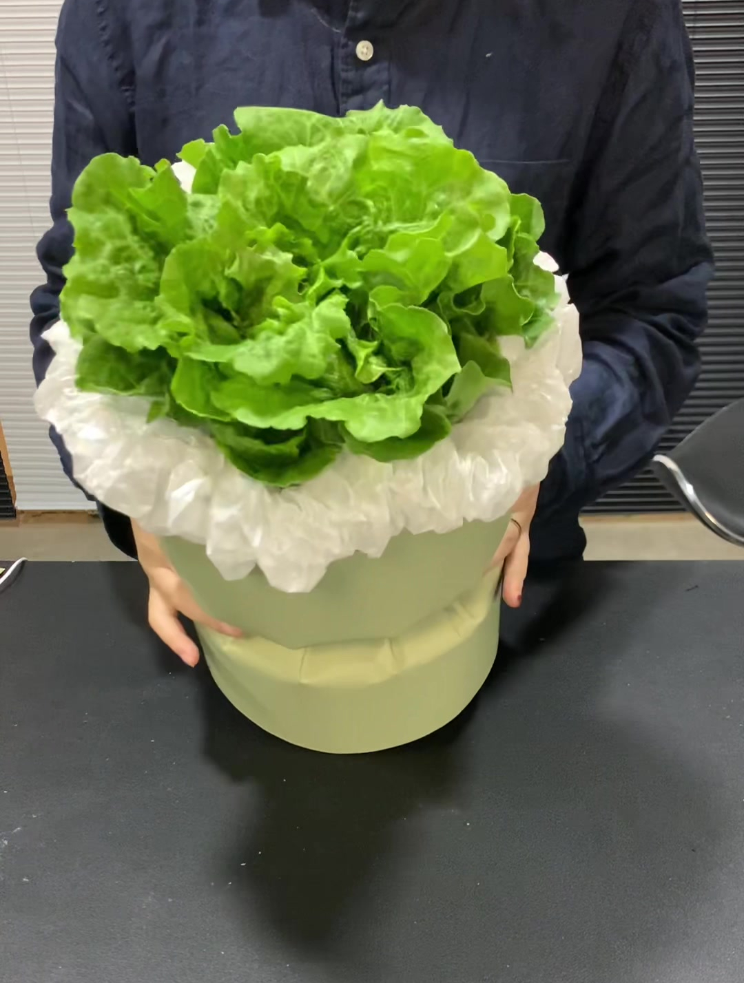 “生财”花束制作教程!生菜变成花了?