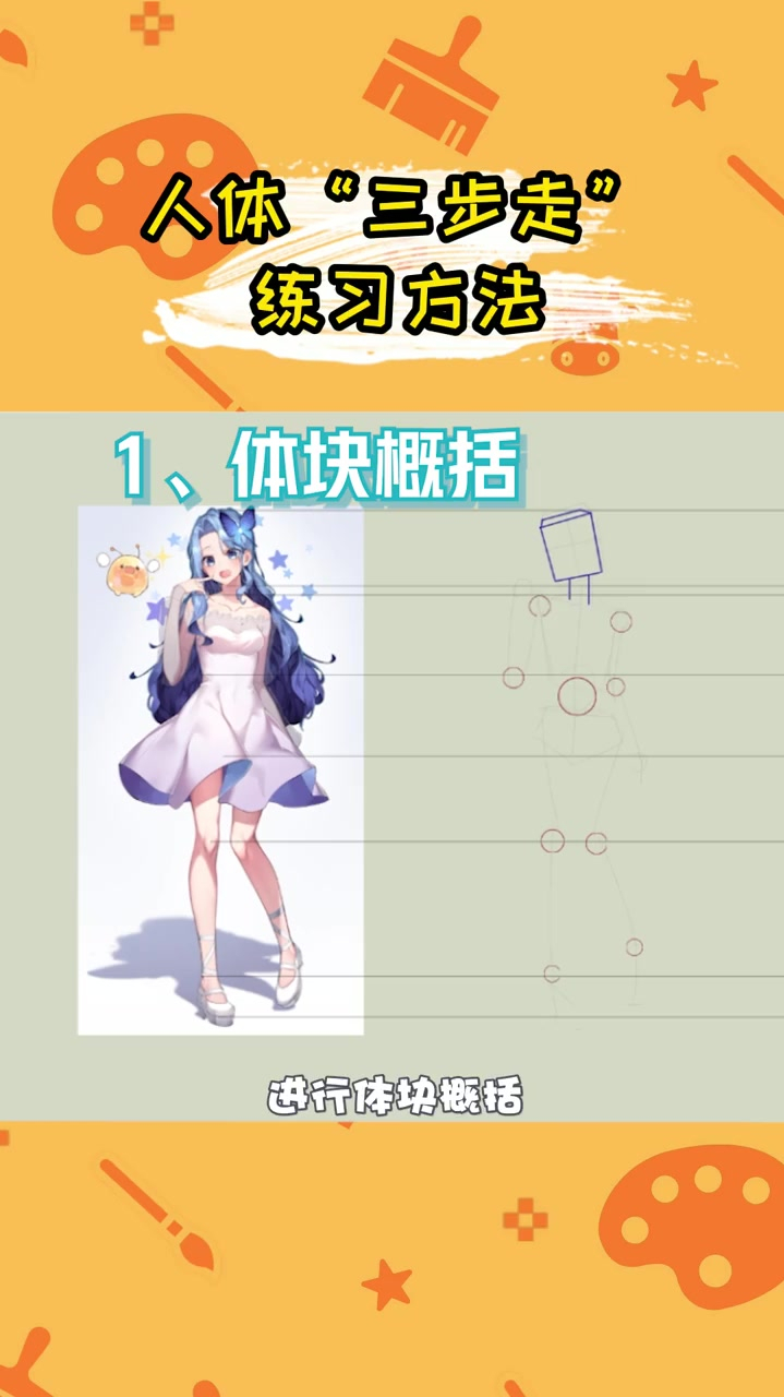 绘画小白画人体学会这三招就行