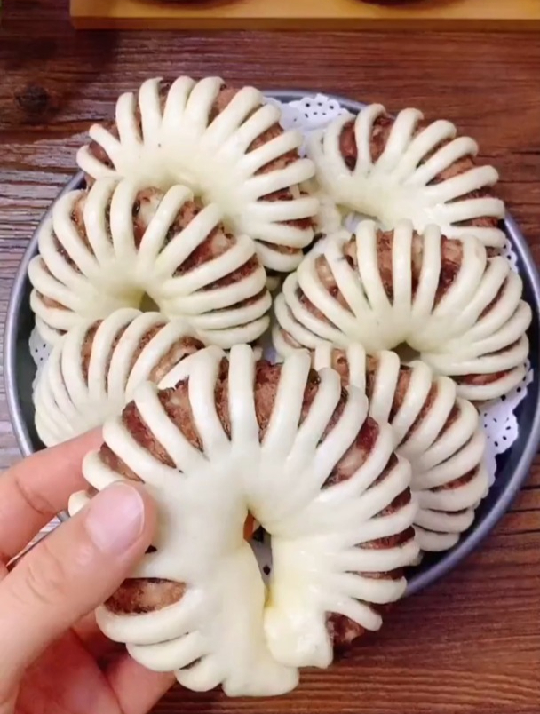 豆沙花卷馒头做法教程