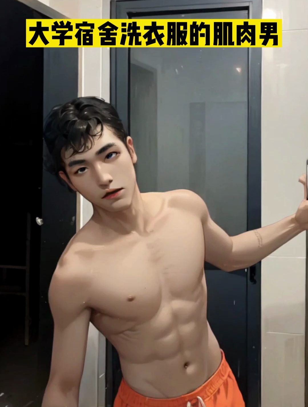 看肌肉男洗衣服是什么体验?