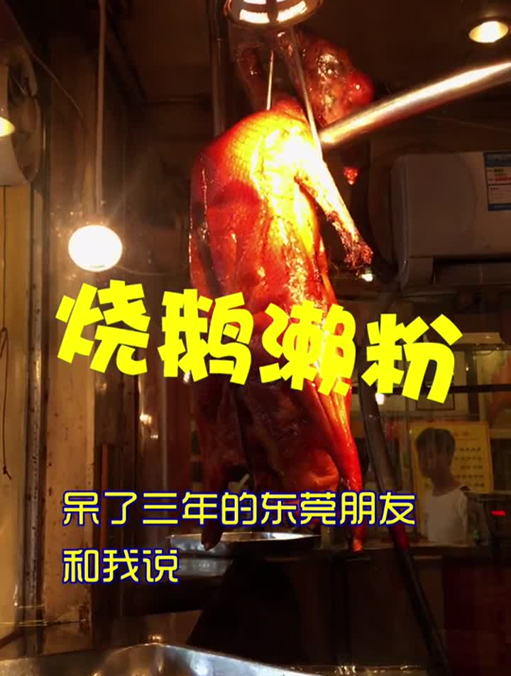 广州最正宗的东莞烧鹅濑粉应该是这里了,记不住地址