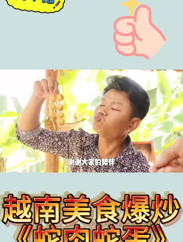 越南美食爆炒《蛇肉蛇蛋》3