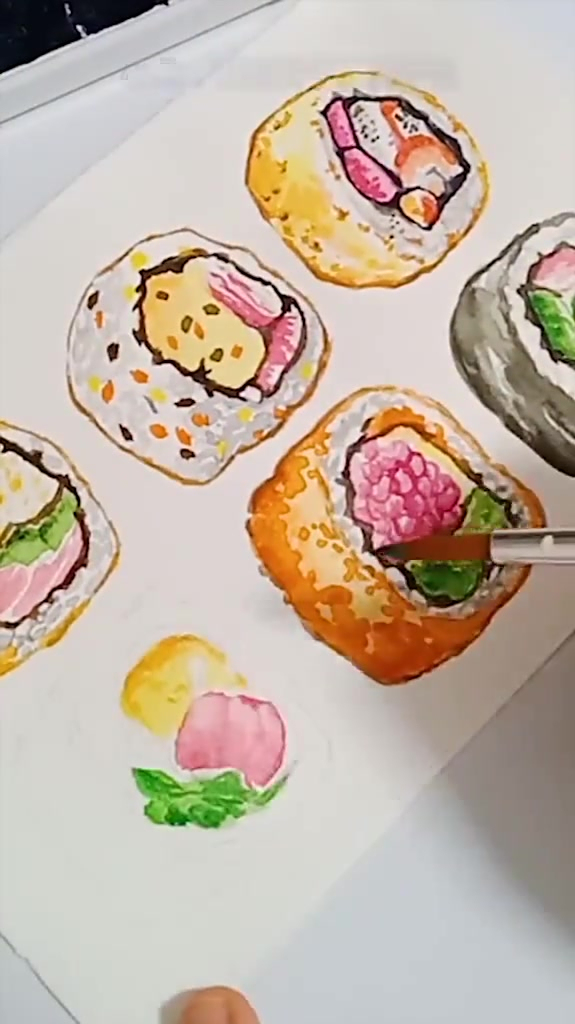 呦呦,不正经的寿司画一波