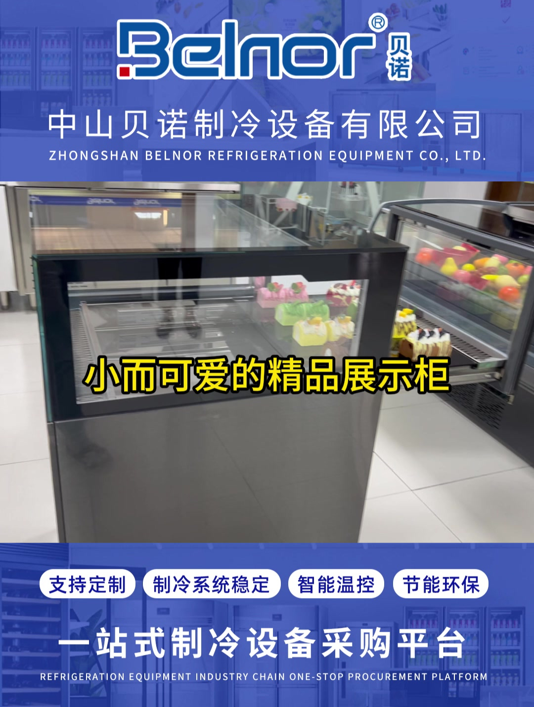 小而可爱的精品展示柜,糕点冷藏展示柜,面包展示柜,冷藏柜厂家