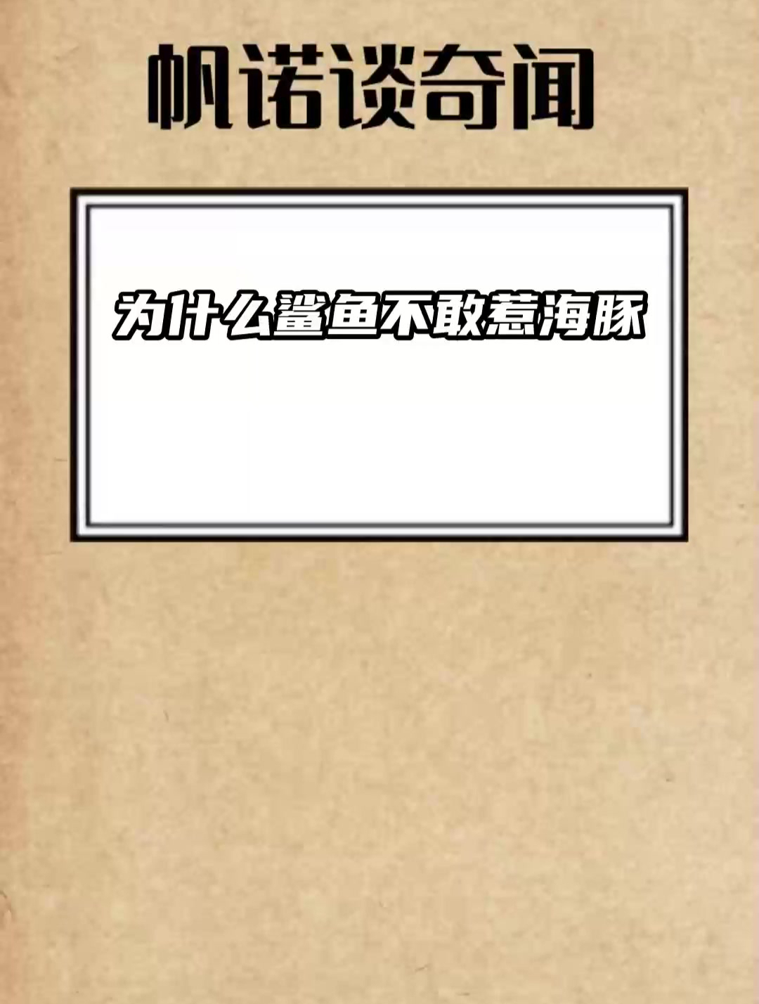 为什么鲨鱼不敢惹海豚