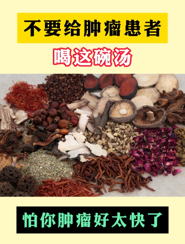不要给肿瘤患者喝这碗汤,怕你肿瘤好太快了