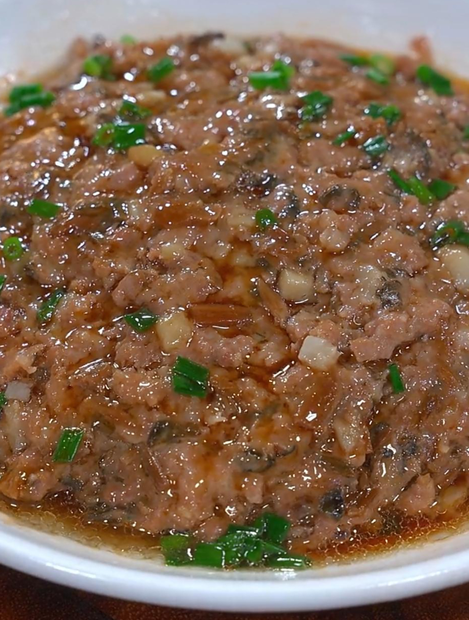 梅菜蒸肉饼,鲜香又多汁
