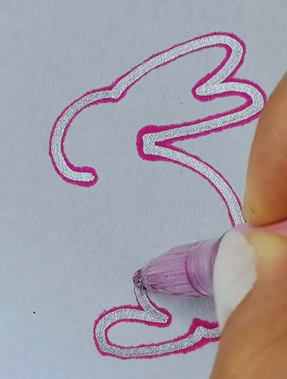 教你一笔画个小兔兔