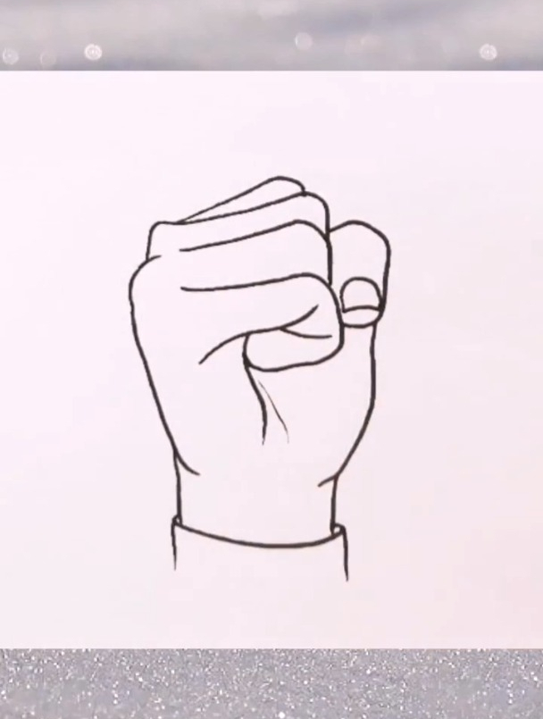 你越足够努力,离光明就越近,加油 简笔画 每日一画