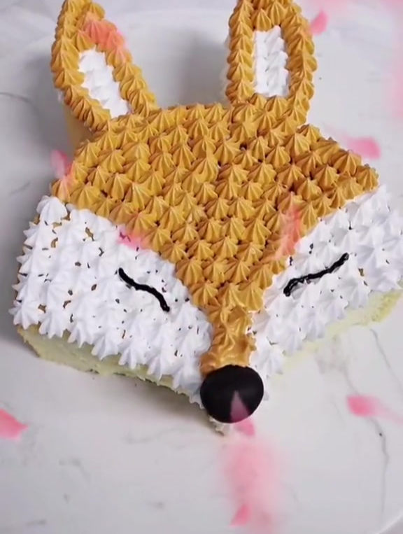 小狐狸拼接蛋糕制作教程