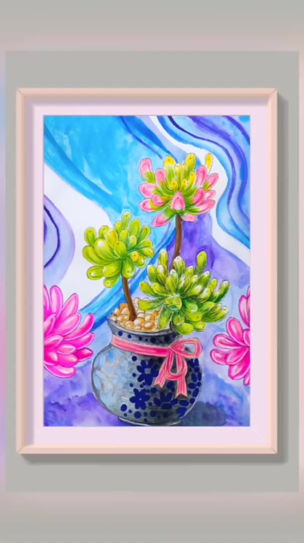 画一个多肉植物~