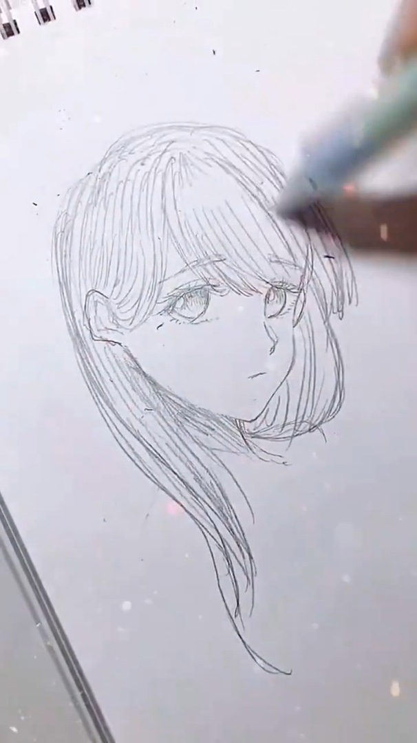 教你画漫画风女生头像