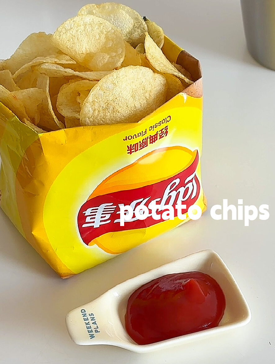 强迫症就爱这样吃薯片!