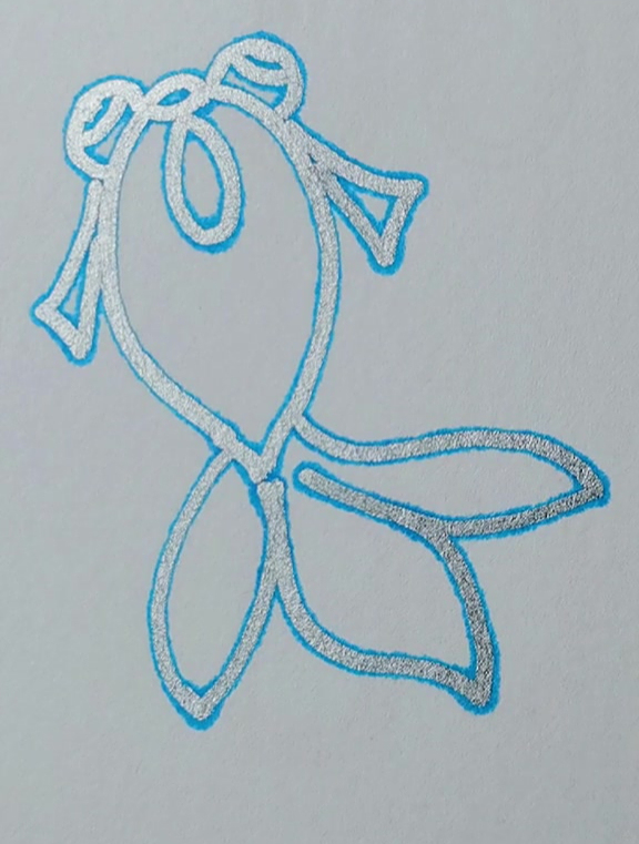 鱼儿的简笔画教程
