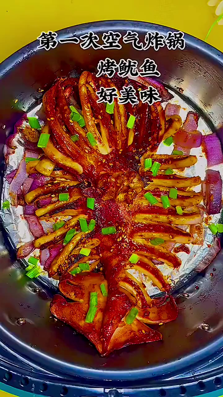 “空气炸锅美食 ”空气炸锅烤鱿鱼