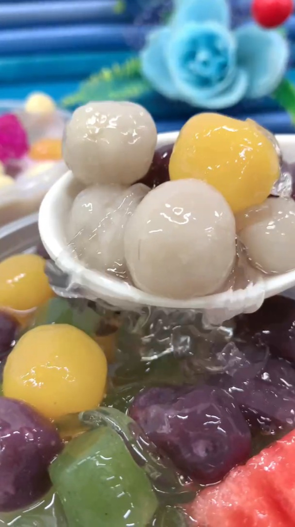 泉州四果汤怎么学,师傅一对一实操教学,手工芋圆原材料做法