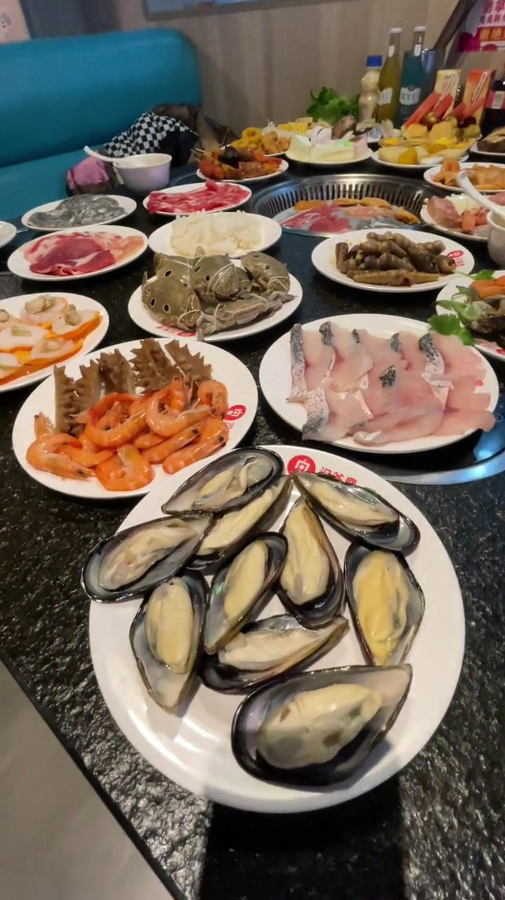 万地汉釜宫自助餐59一位,海鲜也很多,菜品都很新鲜