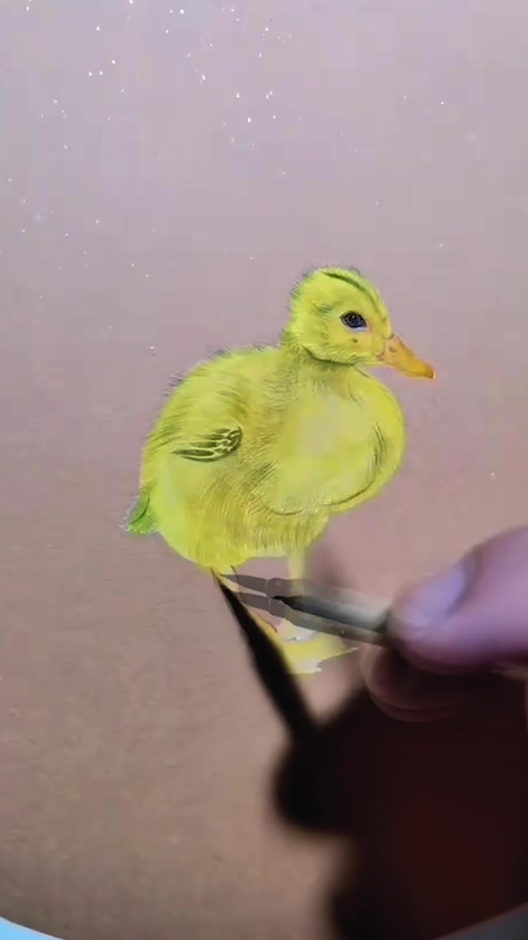 画一只可爱的小鸭子