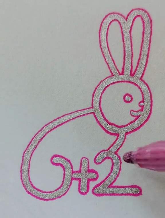 儿童简笔画兔子的画法