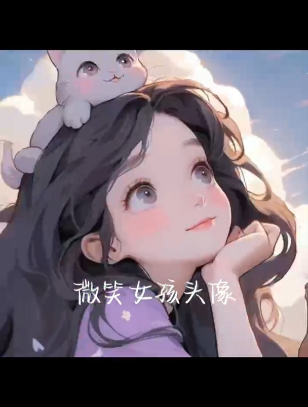 超可爱简约微笑女孩头像