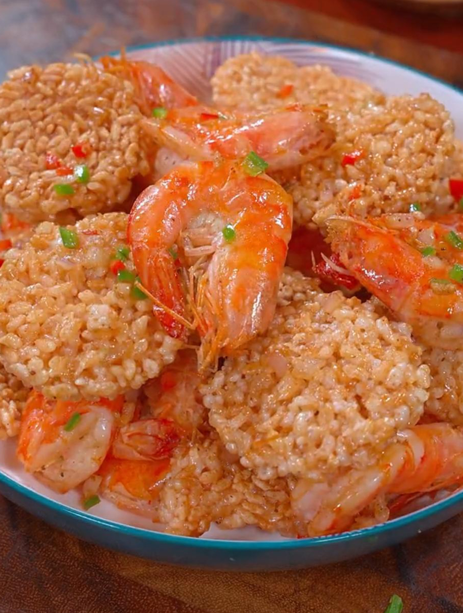 椒盐锅巴虾酥酥脆脆