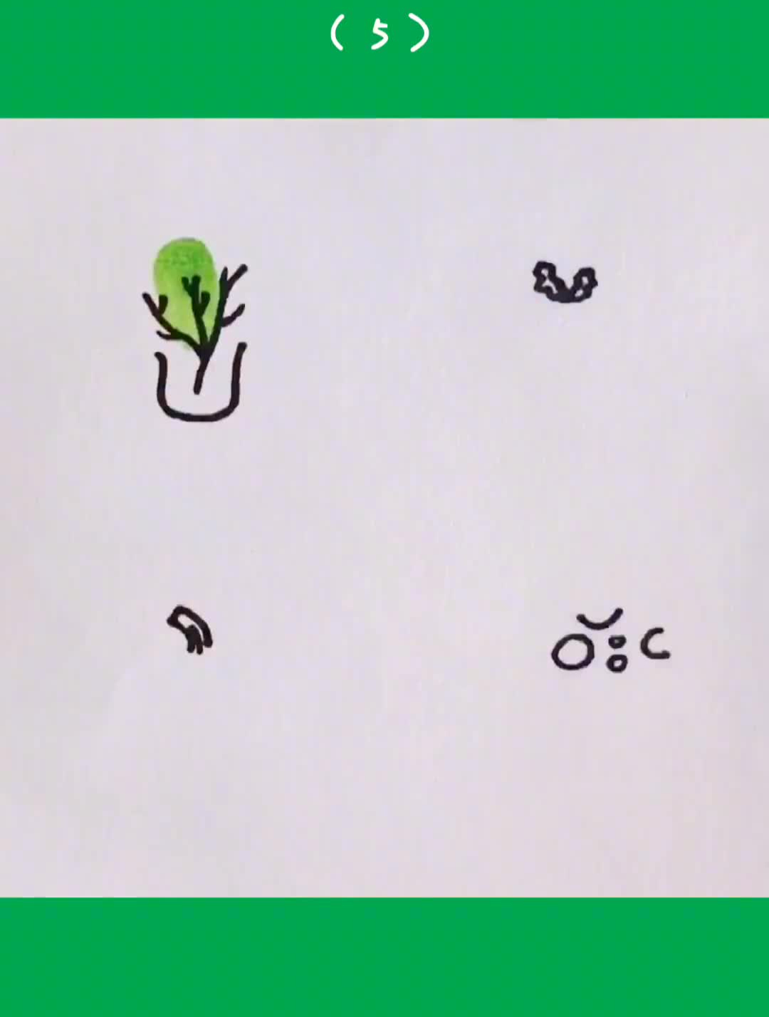 有你们爱吃的蔬菜吗手指画创意美术幼儿教育