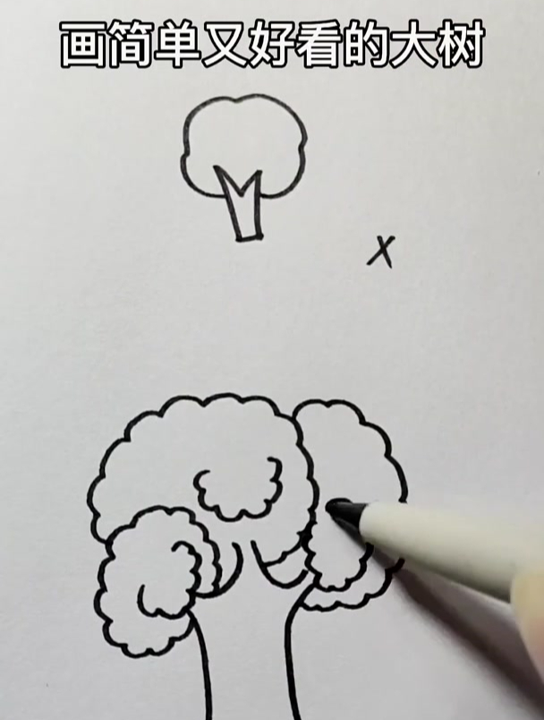 画简单又好看的大树简笔画,你学会了吗