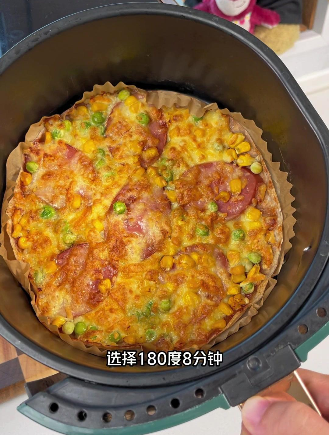 简易版的低卡披萨,荞麦饼皮做的也太脆太好吃啦吧!yyds!