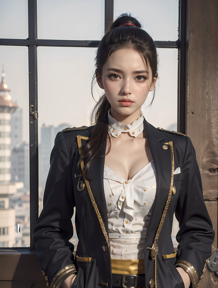 蒸汽朋克 美女制服