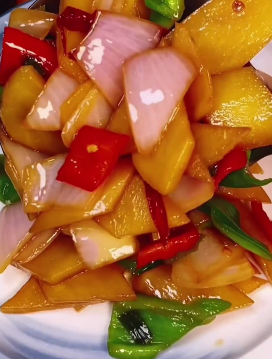 土豆炒洋葱,好吃美味快来学