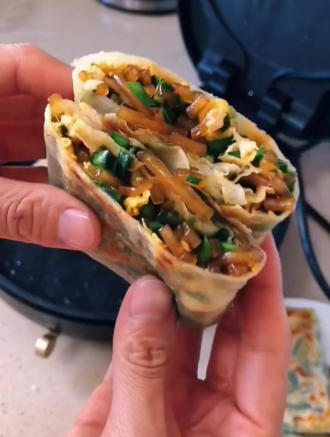 菜煎饼的做法 在家做美食