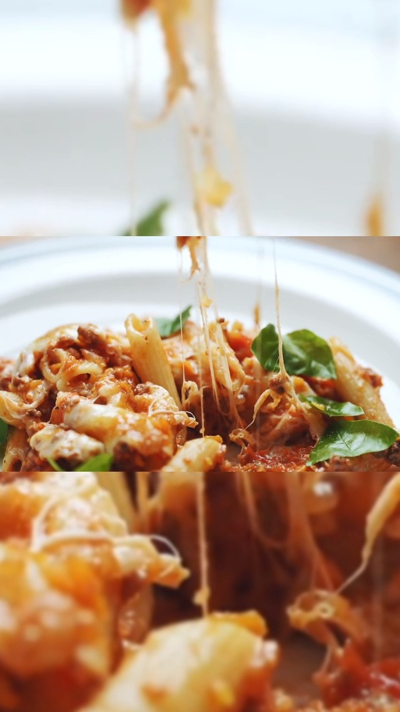好吃到原地起飞的免烤箱版芝士焗意式肉酱面,芝士青年快来试试!