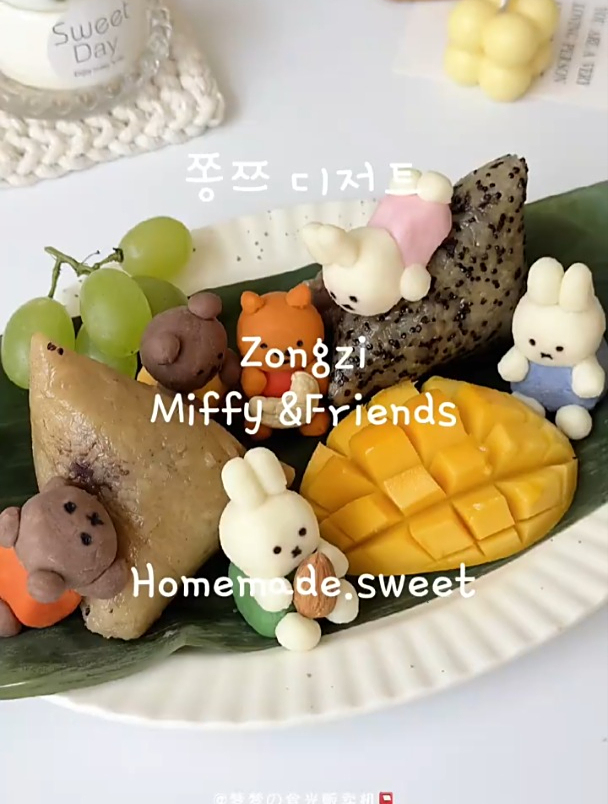 下午茶米菲和朋友们甜品盘