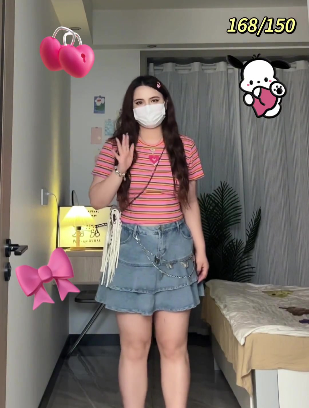 变身多巴胺女孩就差这条牛仔裙啦!